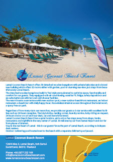 Lamai Coconut Beach Resort - Fact Sheet